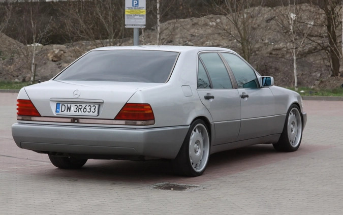 Mercedes-Benz Klasa S cena 39900 przebieg: 289000, rok produkcji 1991 z Wrocław małe 596